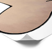 Vogelzaadzak met boog en hart poster (Hoek)