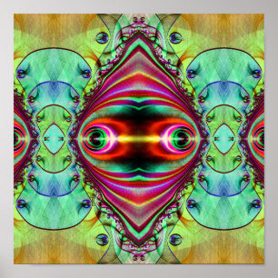 Vogons kijken naar het Art Print Poster (12 x 12 i