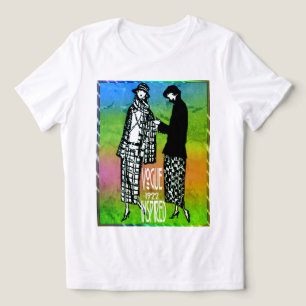 Vogue 1922 Geïnspireerde Lente Mode Tri-Blend Shirt