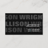 Vogue ii visitekaartje (Achterkant)