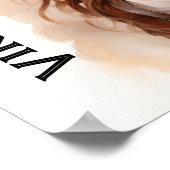 Vogue Steampunk Jonge Vrouw Retro Poster (Hoek)