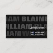 Vogue vii visitekaartje (Achterkant)