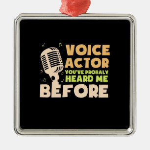 Voice Actor Metalen Ornament