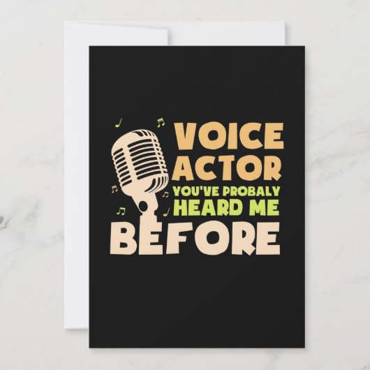 Voice Actor Save The Date (Voorkant)