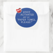 Voice Geactiveerde hand dryerl Prank Sticker (Tas)