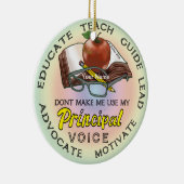 Voice ornament van schoolhoofd (Rechts)