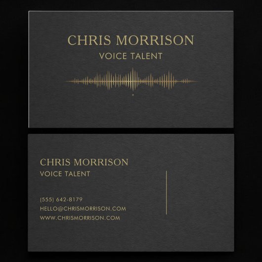 Voice Talent Visitekaartje