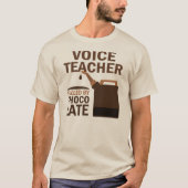 Voice Teacher (Funny) Chocolate T-shirt (Voorkant)