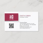 VoiceOver Artiste Talent Eenvoudig Visitekaartje (Voorkant)