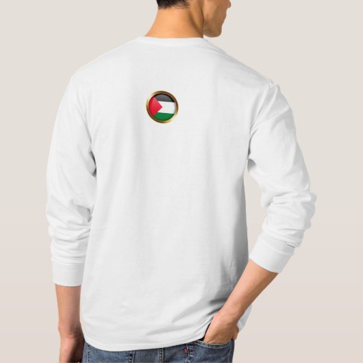 Voices of Palestine - Humanity Cries for Justice T-shirt (Achterkant)