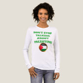 Voices of Palestine – Humanity Cries for Justice T Tri-Blend Shirt (Voorkant)