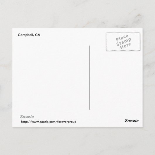 Voici Campbell CA, Vieux Campbell Signal Carte Pos (Dos)