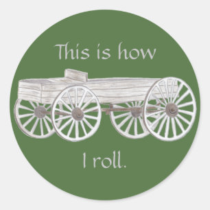Voici comment je roule, autocollants de wagon rust