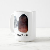 Voici comment je roule - Fingerprint Mug (Devant gauche)