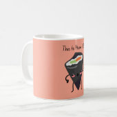 Voici comment je roule kawaii Sushi Coffee Mug (Devant gauche)
