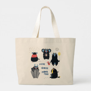 VOICI DES MONSTRES SAC FOURRE-TOUT PERSONNALISÉ