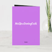 Voici La Carte De Voeux Du Marié (Dos)