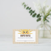 Voici la carte Raffle de couche de Baby shower Sun (Debout devant)