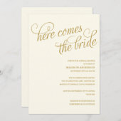 VOICI LA MARÉE| INVITATION À LA DOUCHE BRIDALE (Devant / Derrière)