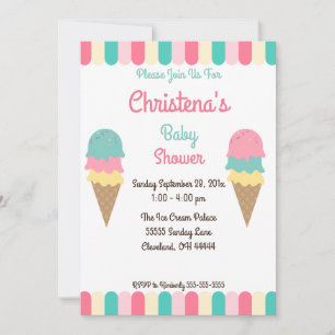 Voici la Scoop! Invitation pour une Baby Shower su