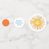 Voici la table de Baby shower Son Confetti (Devant)