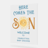 Voici L'Accueil Du Baby shower Son (Angle)