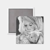 Voici L'Agneau De Dieu Magnet (Recto/Verso)