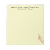 Voici le bloc-notes Thing (Devant)