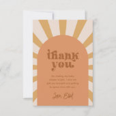 Voici Le Carte de remerciements Soleil (Devant)