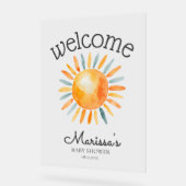 Voici le Fils Baby Boy Shower Bienvenue (Angle)