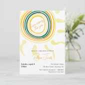 Voici le fils Baby Shower Invitation (Debout devant)