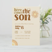 Voici le fils baby shower Invitation (Debout devant)