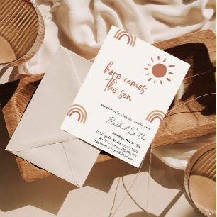 voici le fils baby shower Invitation