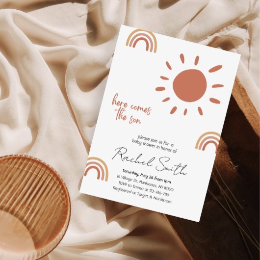 voici le fils baby shower Invitation