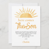 Voici Le Fils Baby shower Merci (Devant)