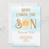 Voici Le Fils Baby shower Merci (Devant)