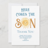 Voici Le Fils Baby shower Merci (Devant)