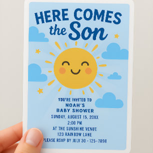 "Voici le fils" Carte d'invitation verticale
