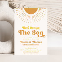 Voici le fils co-Ed Baby Shower Invitations