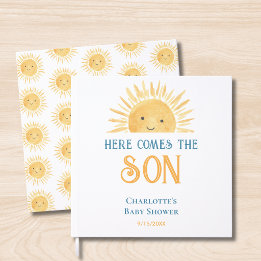 Voici le fils Livre d'or pour Baby Shower