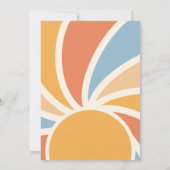 Voici Le Fils Sunrays Baby shower Invitation (Dos)