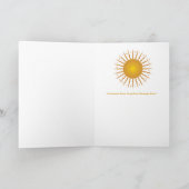 Voici Le Soleil / Carte Pliée (Intérieur)