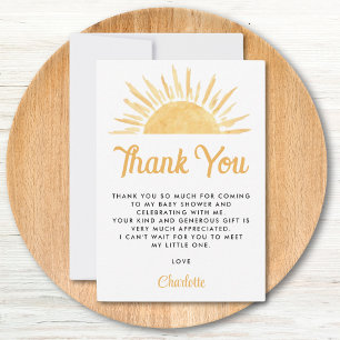 Voici Le Son Baby shower Soleil Merci