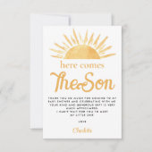 Voici Le Son Baby shower Soleil Merci (Devant)