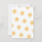 Voici Le Son Baby shower Soleil Merci (Dos)