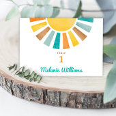 Voici le Son Retro Sun Baby Boy Numéro de table