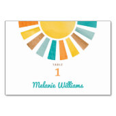 Voici le Son Retro Sun Baby Boy Numéro de table (Devant)