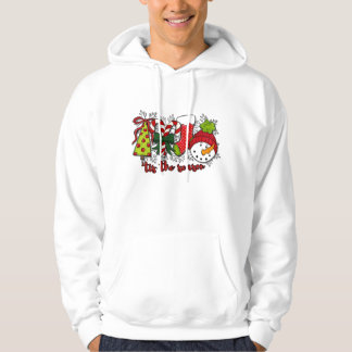 Voici le Sweat - shirt à capuche de Noël de la sai