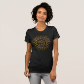 Voici Le T-Shirt Noir Soleil (Devant entier)