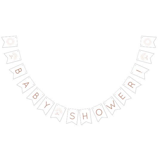 Voici Les Drapeaux Du Son Baby shower Bunting (Tout)